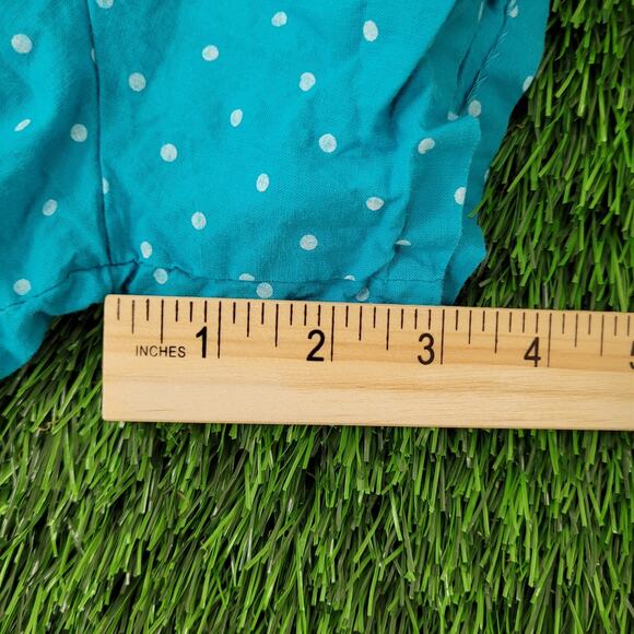 Vintage 80s Polka-Dot Boxer Shorts Womens S/M Blue - Picture 9 of 12